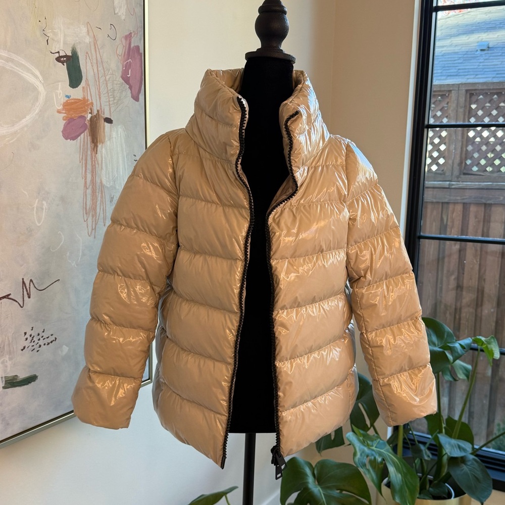 Herno Capps in Gloss Cream Puffer Jacket